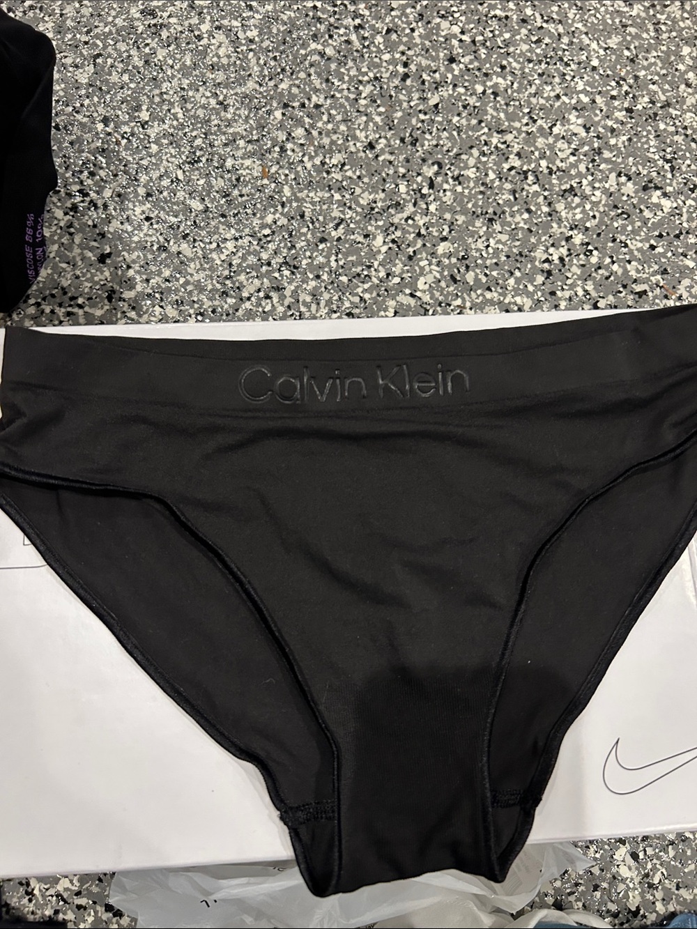 Calvin Klein  Black with Subtle Logo Waistband